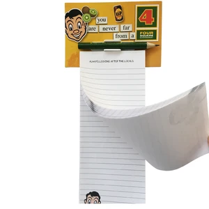 Custom Printed Magnetic Fridge Notepads Self-Adhesive Paper Memo Pad for Office School Personal Use Wholesale Gift Item