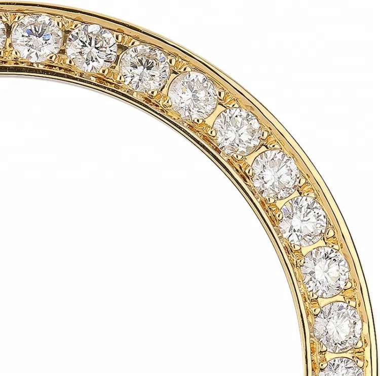 Оригинальной версии послепродажного рынка и гравировкой золотом 18 карат, ободок с бриллиантами для date36mm