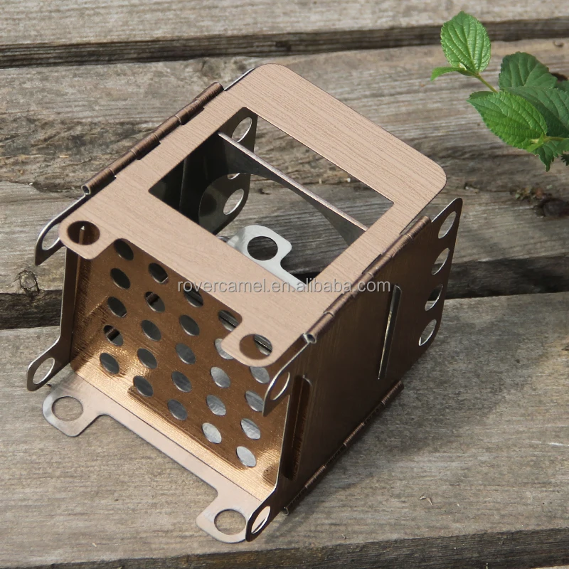 Горелка из нержавеющей стали для кемпинга, бронзовая горелка, портативная мини-горелка для кемпинга, только 165 г