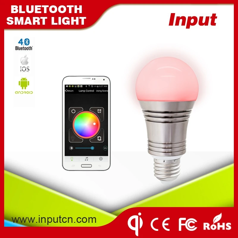Смартфон app controlled смарт светодиодные лампы bluetooth светодиодные лампы умный лампы