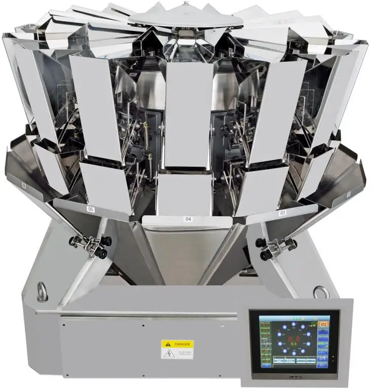 Automatic Multifunction Solid Granule Multi Head Weigher Weighing Machine