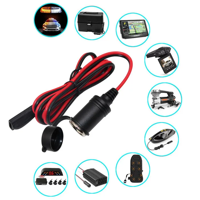 Doppio Accendisigari Per Auto - Spina Accendisigari Femmina Da 12 Volt Caricabatteria Per Auto Spina Maschio A 2 Vie Presa Accendisigari Femmina Cavo Di Prolunga 92062746