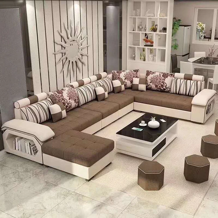 Wholesale Modern Furniture Living Room L Shape 7 Seater Luxury Sofa From  M.Alibaba.Com