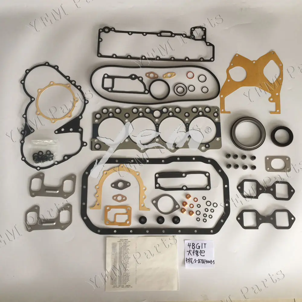 4BG1 4BG1T Full Gasket Kit Set Engine Overhaul Kit 5-87814002-5