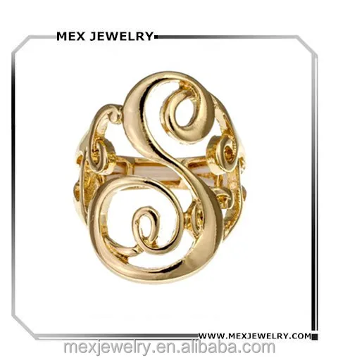 Anillo elástico personalizado en dorado y plateado con dos tonos