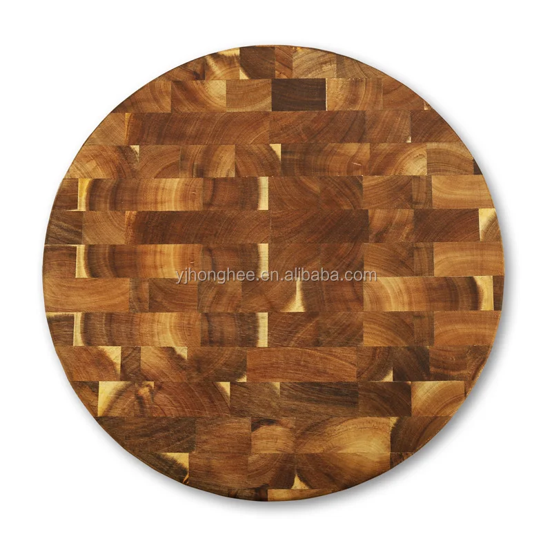 Acacia square Wood End Grain groove Handle 40 30 Wooden Cutting Board