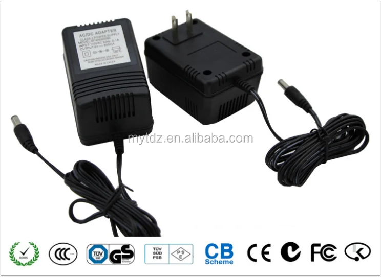 Адаптер переменного/переменного тока, настенный переключатель, с входом 230 В переменного тока/50 Гц и выходом 24 В переменного тока/мА