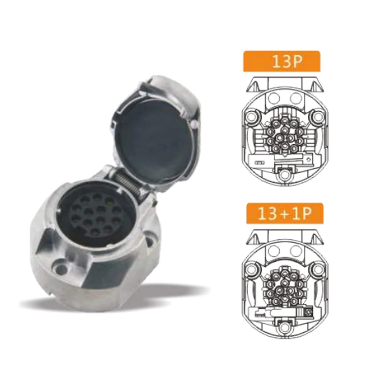 Мульти-полюс для прицепов сверхмощный прицеп разъемы 13 Pin розетка