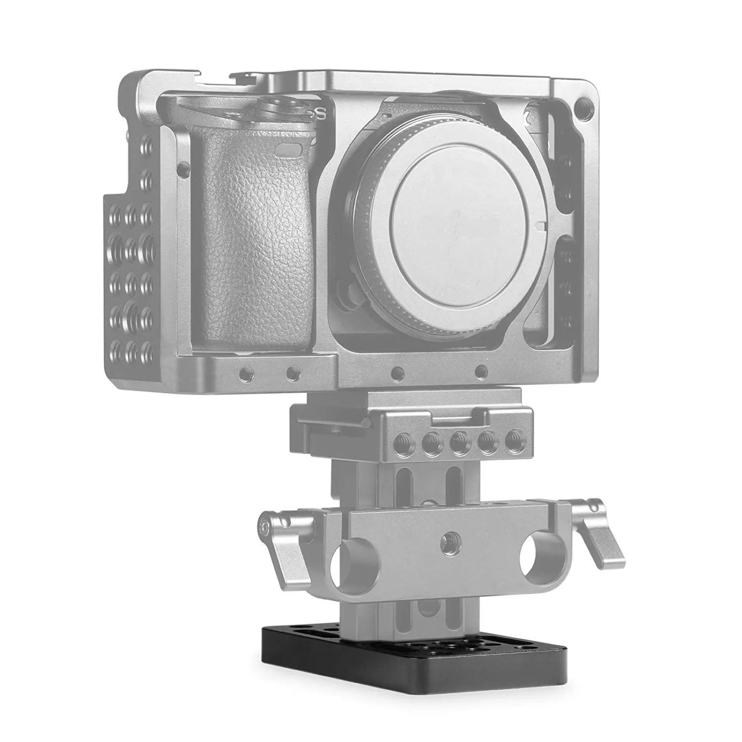 Camera  Cheese Plate with Multiple Threaded Holes - Perfect for smallrig Support System Configuration