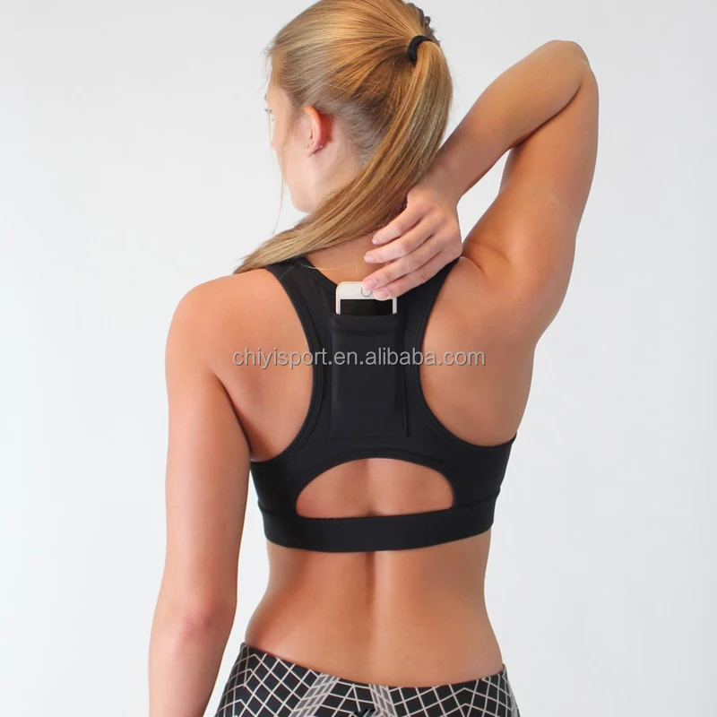 Sports bra with pocket for iphone Clearance
