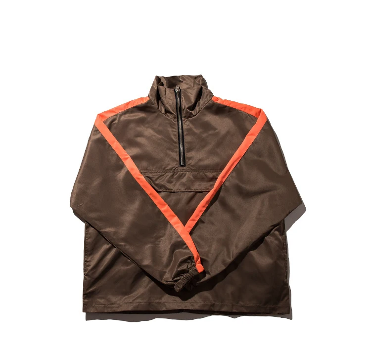 Clothing Manufacturers Custom Vintage Windbreaker Suit Mens Nylon Half Zip  Windbreaker Jacket Set