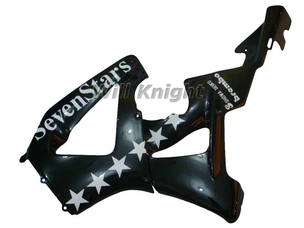
 Black Seven Stars Fairing Kit for CBR929 CBR900RR 2000 2001  
