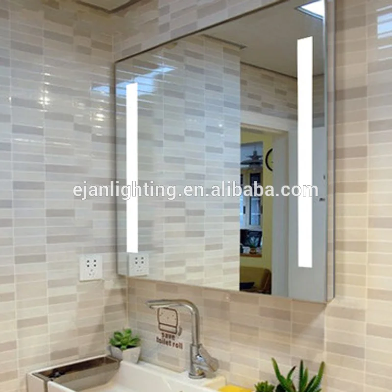 Salon Rectangle LED Lighted Decorative Makeup Wall Mirror