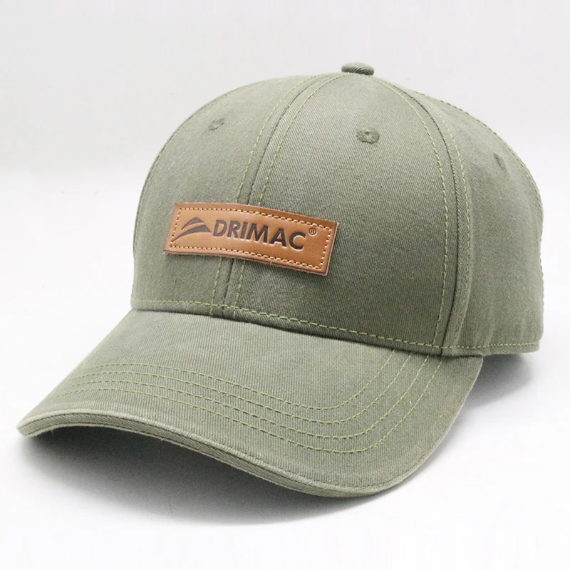Wholesale Leather Patch Baseball Cap 
