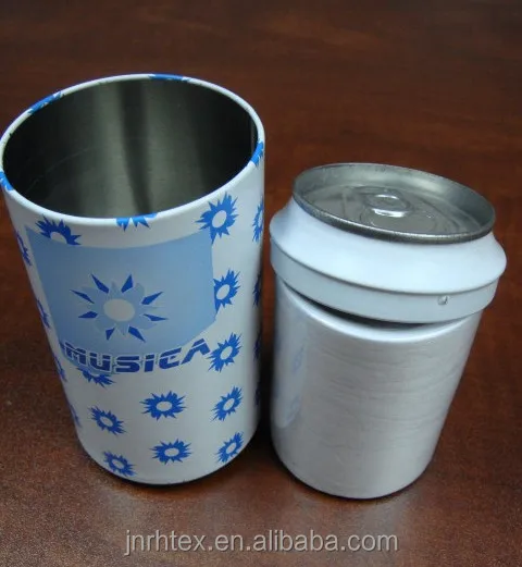 Custom Shape Tin Can Compressed T Shirt
