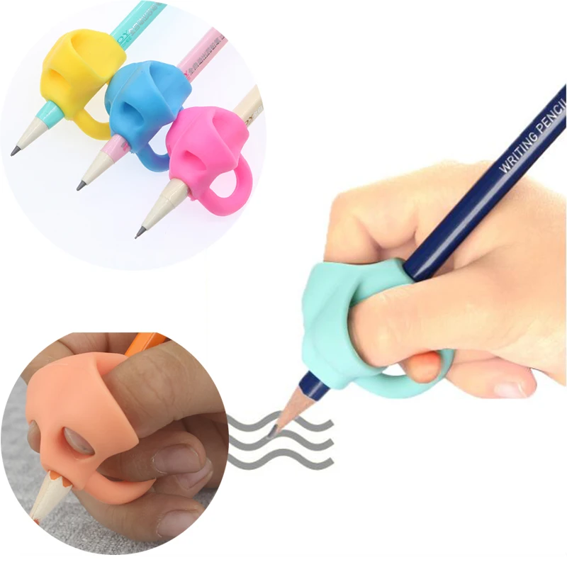 Creative Finger Grip Silicone Kid Baby Pen Pencil Holder Help Learn Writing Tool Creative Finger Grip Silicone Kid Baby Pen Pencil Holder Help Learn Writing Tool