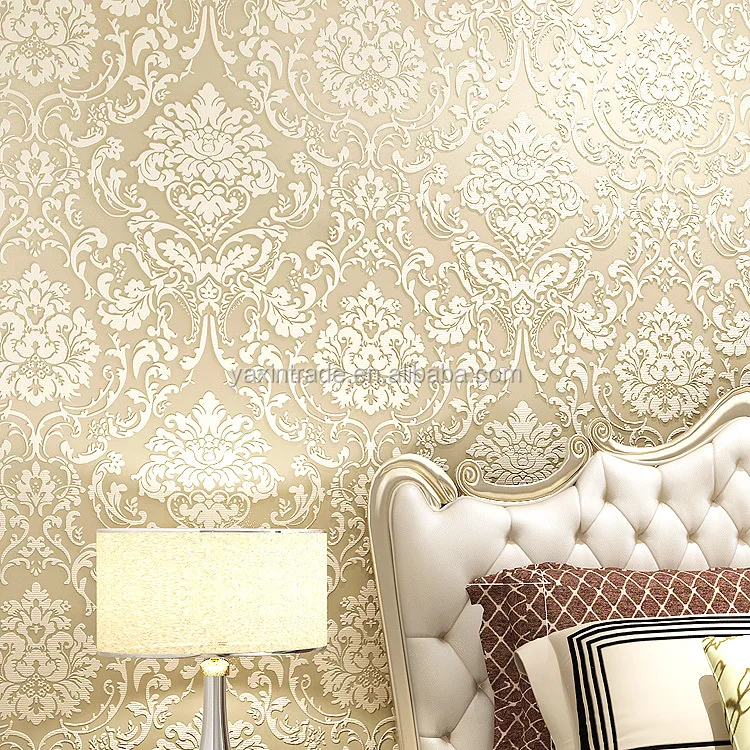 Royal Flower Embossing Wall Wallpaper Decoration Eco-friendly Non-woven 3d Designs  Wallpaper - Buy Wallpaper Home Decoration,Modern Wallpaper Design,Beautiful  Wallpapers Product on 