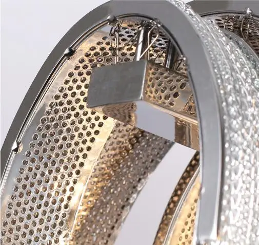 
Новые большие современные люстры из нержавеющей стали на цепочке для столовой 