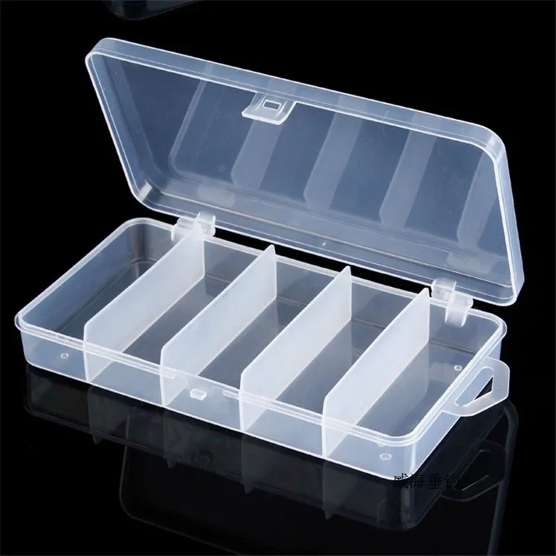 Plastic Fishing Lure Fish Hook Bait Storage Tackle Box Case Container Organizer 