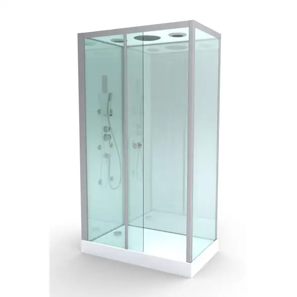 
K-5071 квадратная роскошная душевая кабина для 2 человек, паровые душевые кабины с акриловым подносом и массажером для спины 