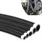 Big Promotion Multiple Size STOCK Stainless Steel Braided Fuel Line Black Nylon Nbr/cpe Hose 4an 6an 8an 10an 12an 16an 20an