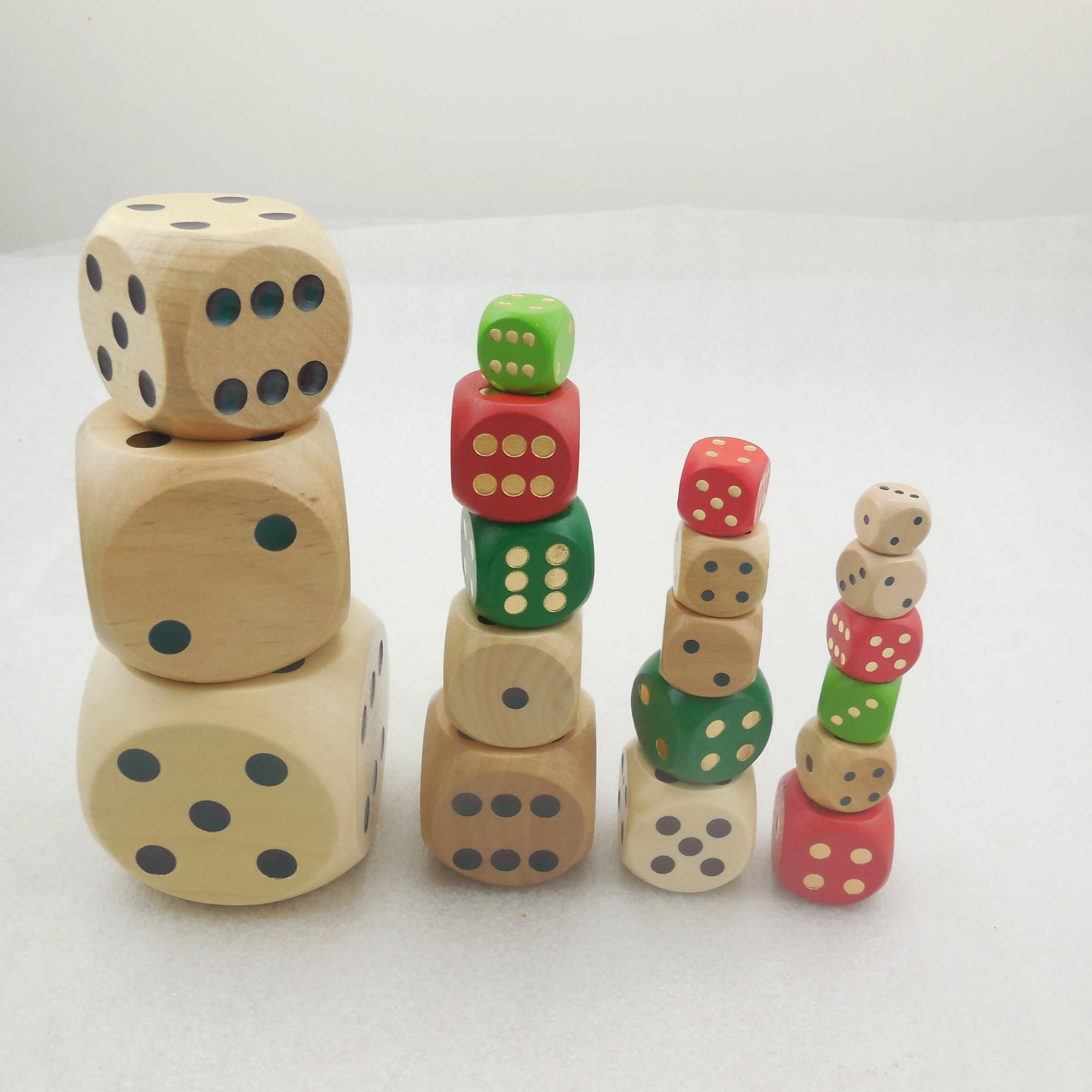 Natural Wooden Dice With Gold Dot,Wooden Game Dice -12mm/16mm/18mm/20mm -  Buy Dice With Colored Dots,Custom Wood Dice,Wooden Dice Product on