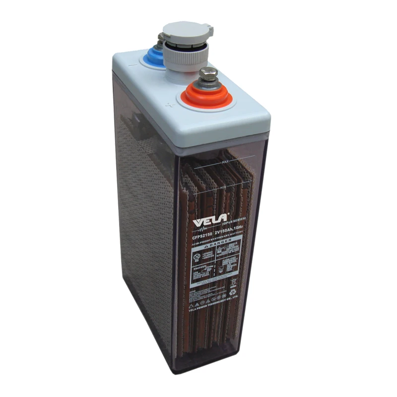 VELA CFPS2150 2 Volt Tubular 150 Ah Lead Acid Battery with 20-Year Design Life