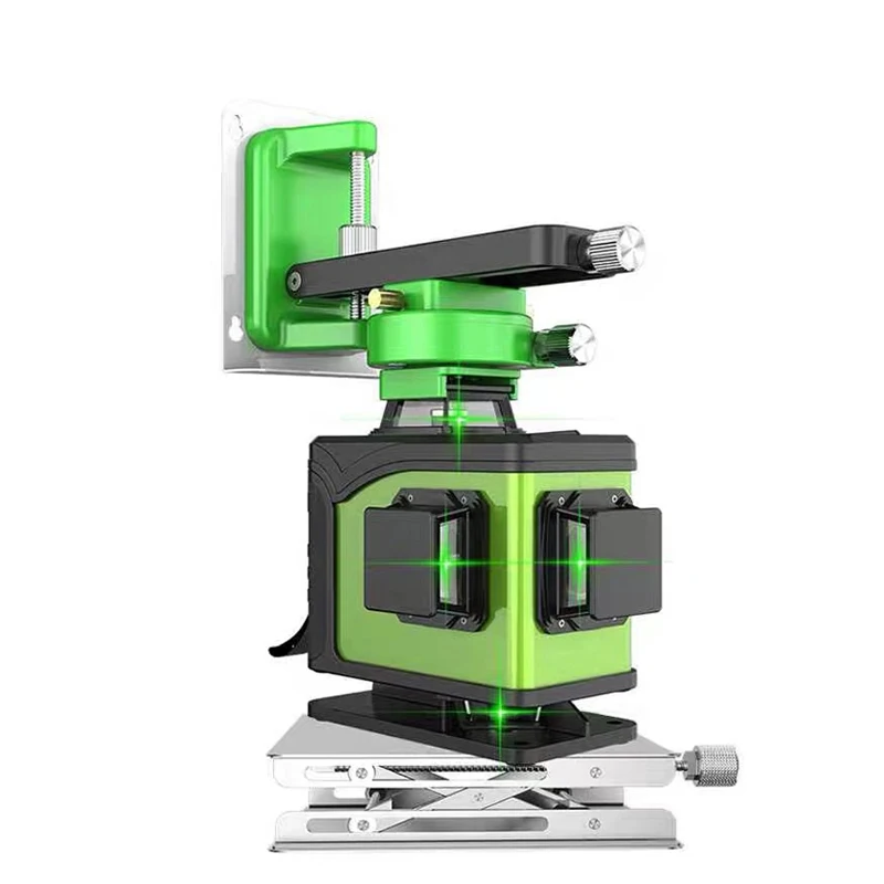 New arrival affixing instrument 4D level high precision glare floor tile leveling instrument 16 lines Green light laser level