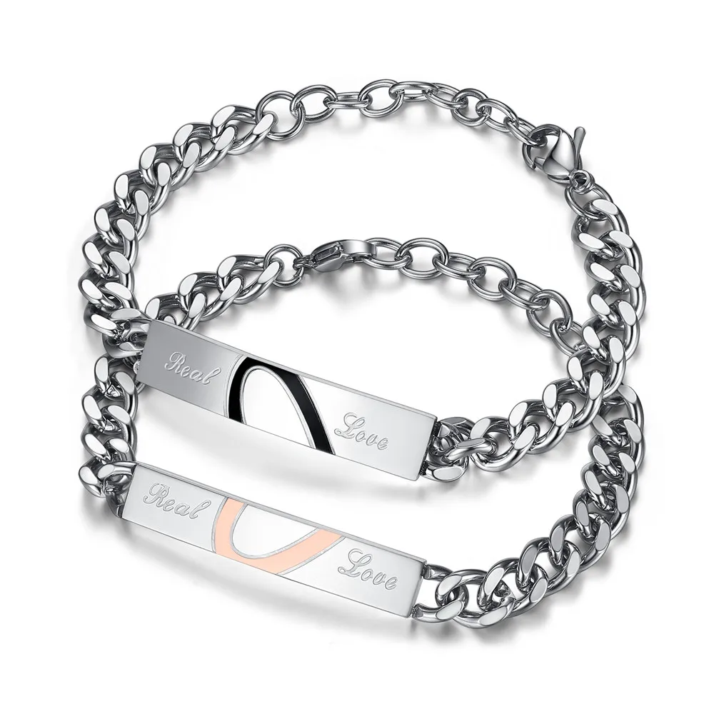 GANEMLY Bracciale A Catena In Acciaio Inossidabile 316L Per - Foto 9