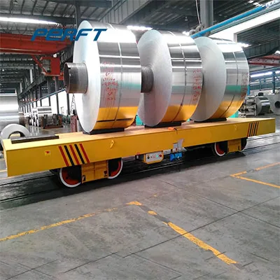Steel Mill Coil Handling Heavy Load Automated Track Transport Car