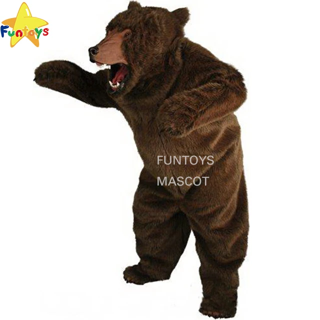 Bear Mascot Costumes Movie Props Show Cartoon Apparel Cosplay,Brown Bear Ma...