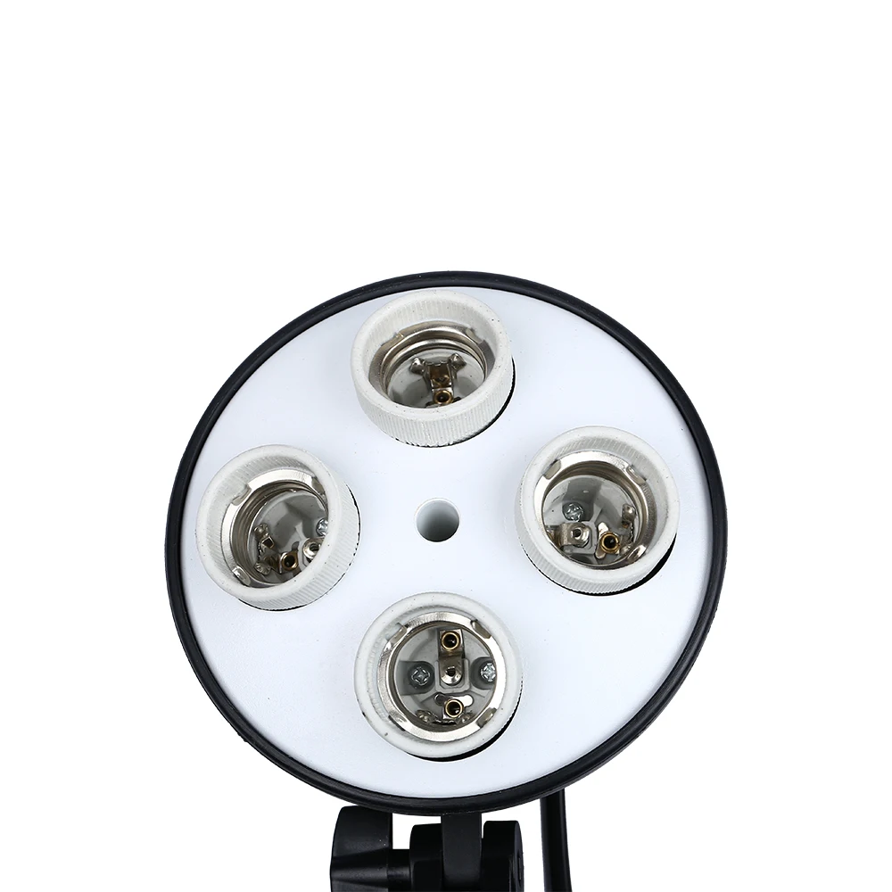 
Набор для фотостудии, держатель для лампы с 4 гнездами + софтбокс 50*70 см + стойка для освещения 2 м, софтбокс для фото 