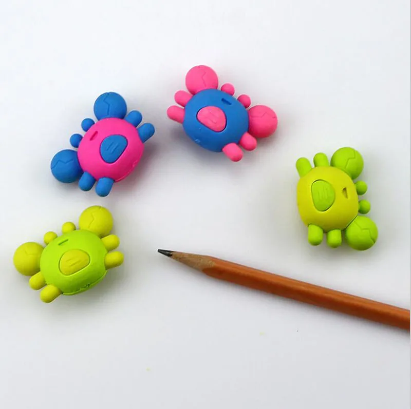 Милый кавайный резиновый ластик креативный Краб borradors De Goma для детей подарок корейские канцелярские принадлежности Бесплатная доставка 881