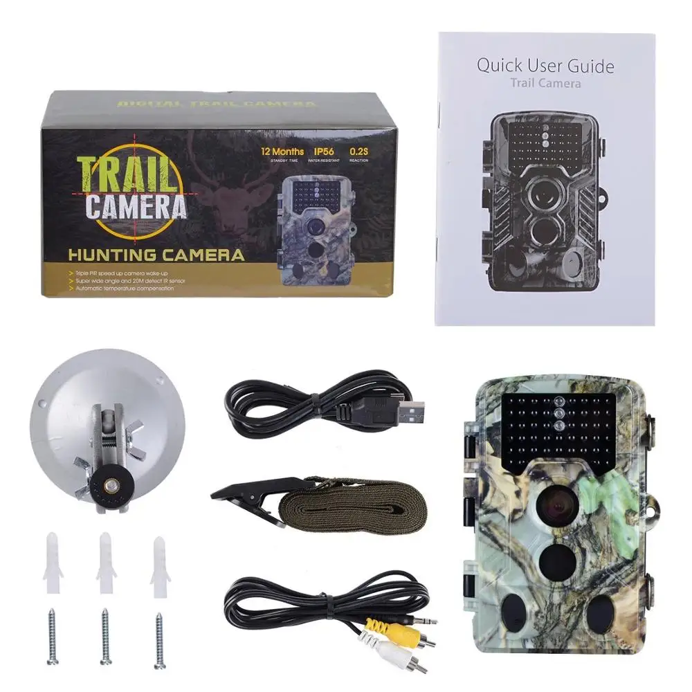65ft Long Range Night Vision Night Vision Trail Camera For Hunting Game