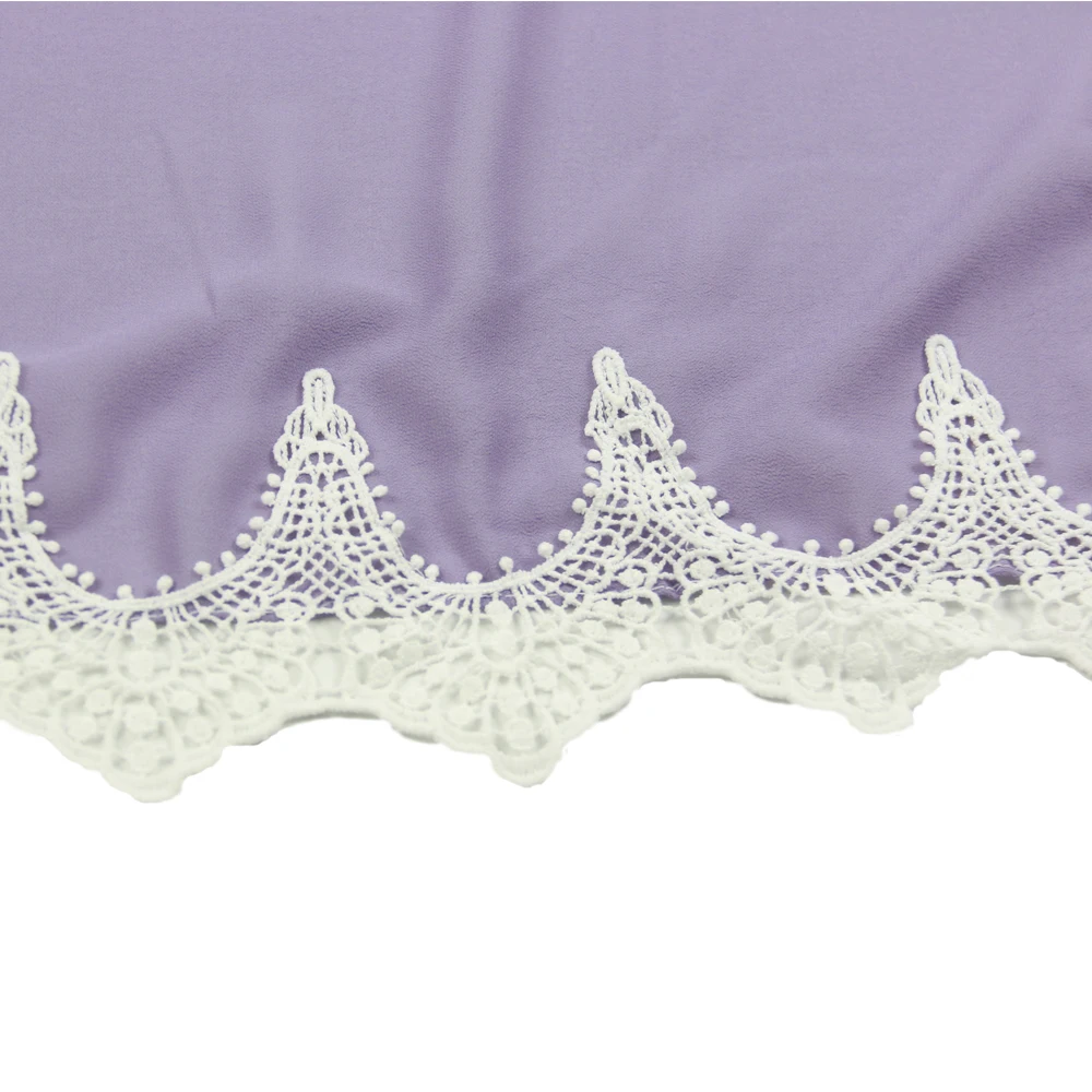 2021 New Arrivals Fashion Hijab Chiffon Scarf Scarves Muslim Lace Arab Scarf High Quality Pearl Chiffon Hijab