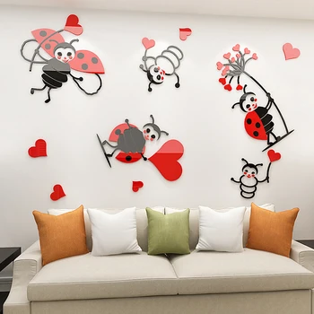 AWS 13 Stickers Ladybird Waterproof Ladybird For Car Motorcycle In - Foto 13