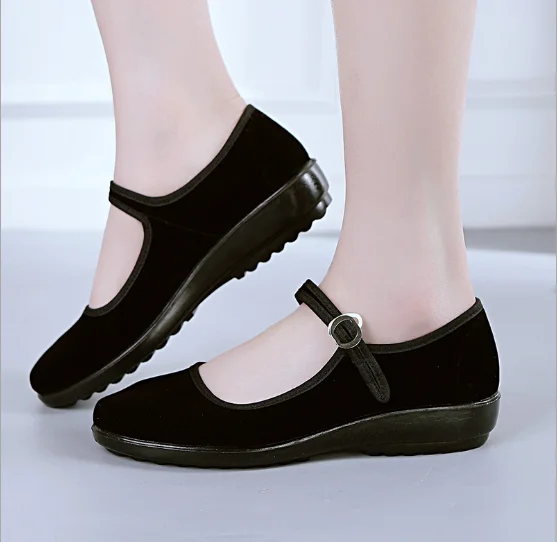 black non slip waitress shoes