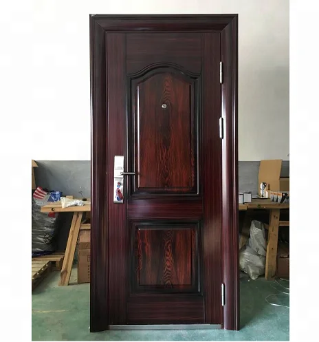 Latest Design Wrought Iron Steel Security Double or Single  Turkish Steel Doors