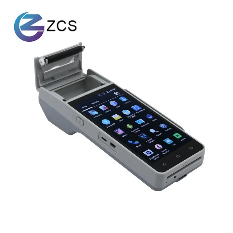 New Product ZCS Z90 Android POS PDA System with Printer Electronic Android Cash Register with Card Reader