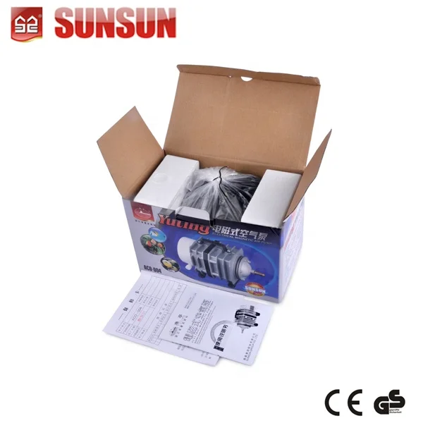 
 SUNSUN Электрический насос воздушный компрессор Многофункциональный аквариум для рыбоводного водоема бак Aco-003 тихий безмасляный воздушный компрессор насос  