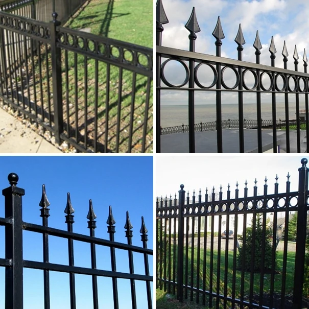 2016 Desain Gerbang Rumah Kualitas Baik Warna Dan Pagar Besi Tempa Pagar Baja Buy Wrought Iron Automatic Gate Steel Fence Wrought Iron Fence Product On Alibaba Com