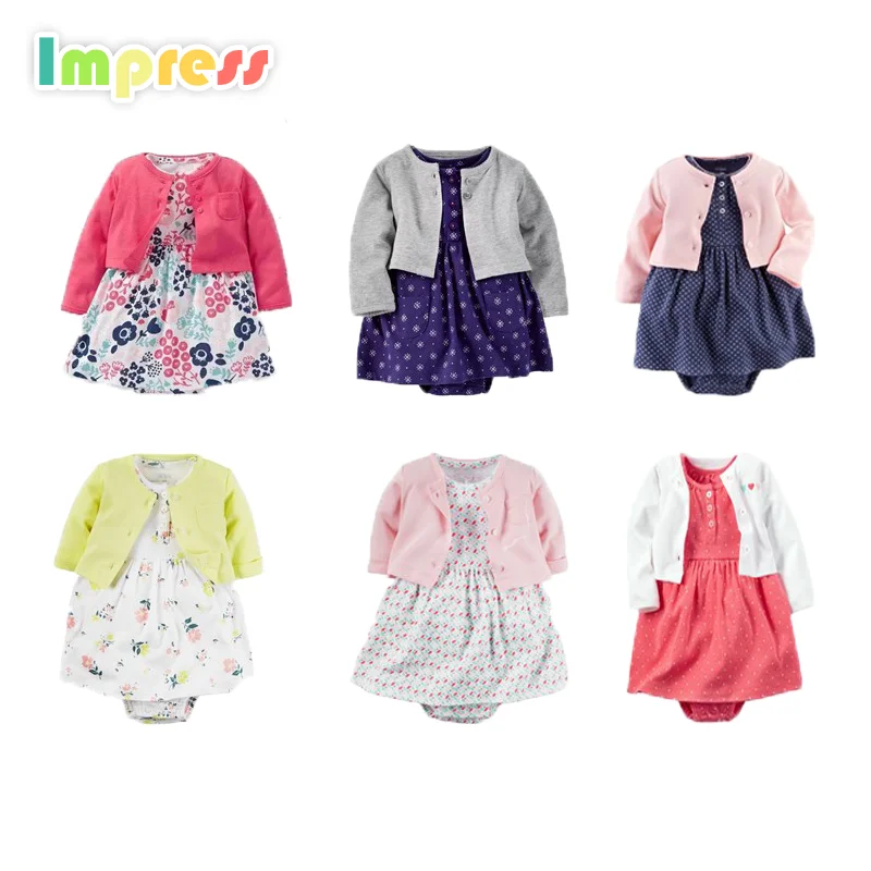 Long Sleeve Carters Baby Clothes Fabric Baby Design 100% Dresses From  Cotton Set - Buy Carters Ropa De Bebé Product on 