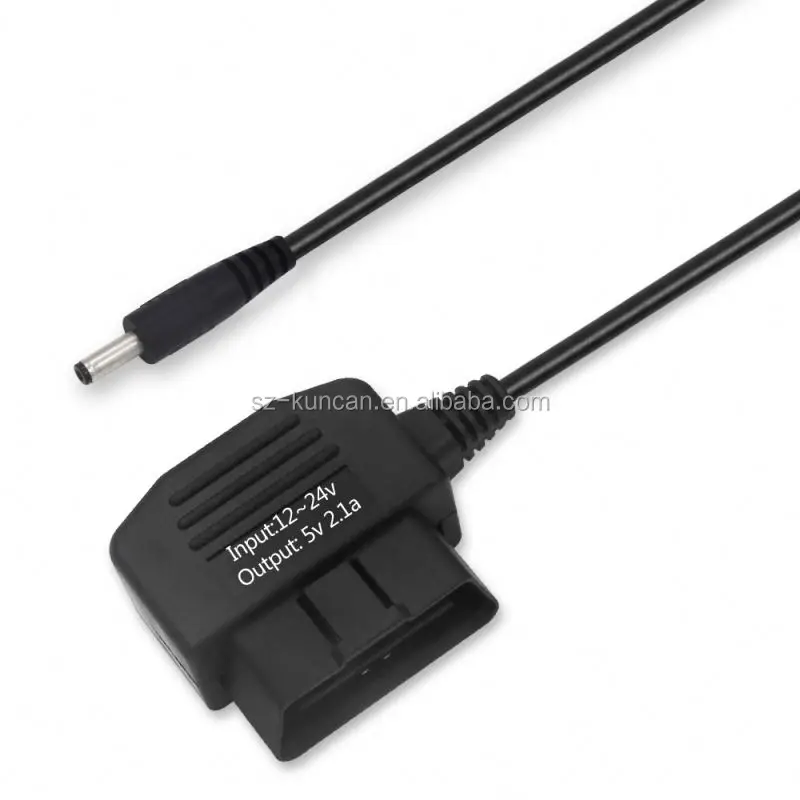 90 Degree Right Angle Mini Usb to OBD2 Cable OBD Extension Cable