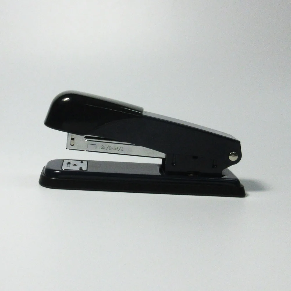 Профессиональный офисный классический черный Настольный металлический степлер для бумаги 20 листов