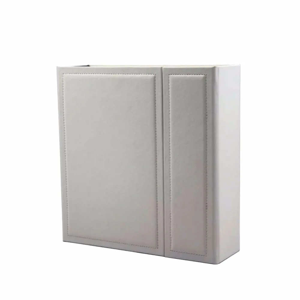 Индивидуальная Обложка с напечатанным логотипом китайского поставщика роскошная белая кожаная коробка для