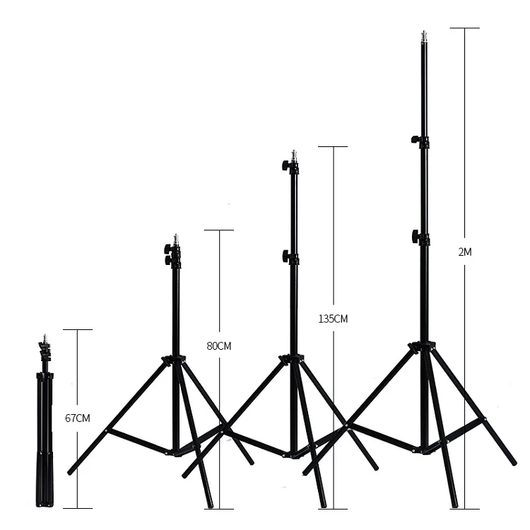 2M(79in) Light Stand Tripod With 1/4 Screw Head For Photography Studio Softbox Video Flash Umbrellas Reflector Lighting Photo