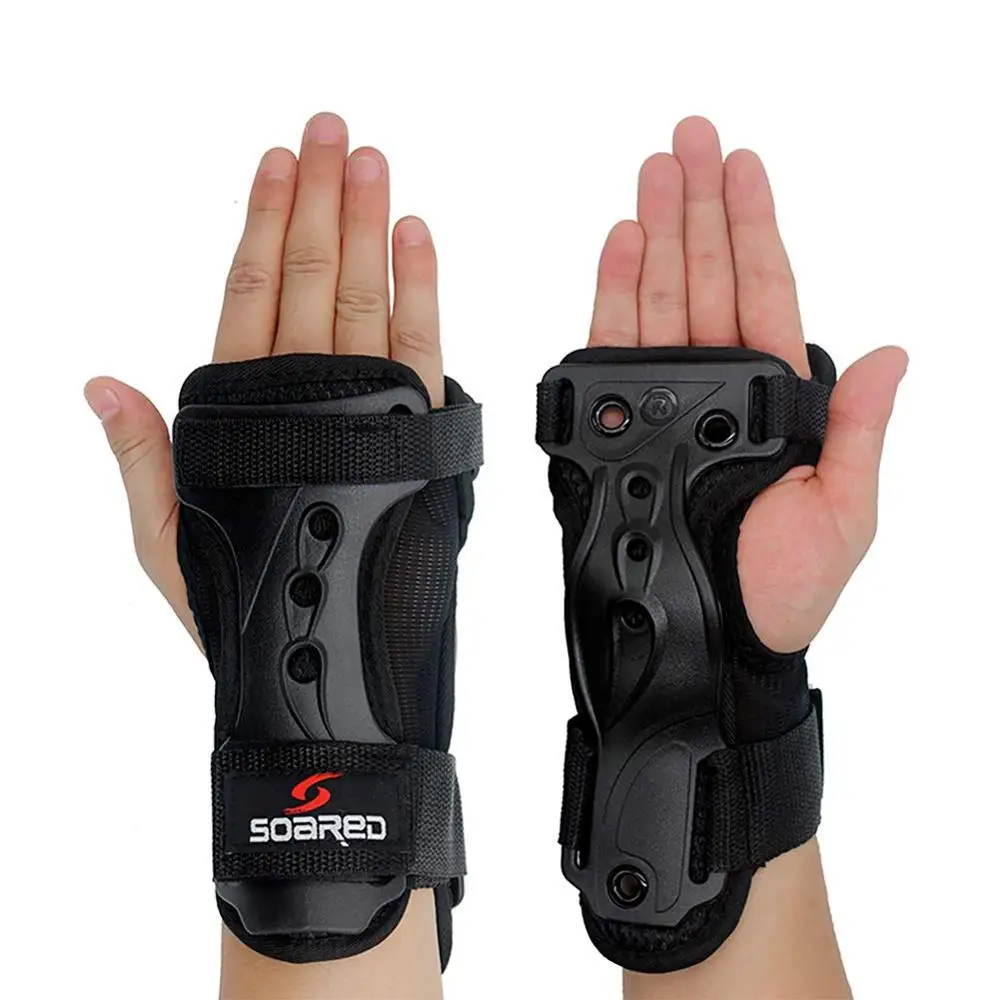ski gloves extended wrist palms protection roller