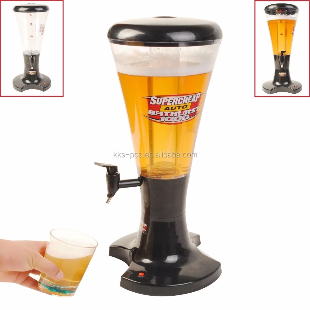 ドラフトビールタワー3l卓上ドリンクディスペンサータップ付き Buy ドラフトビールタワー,ドリンクディスペンサー,テーブルトップビール