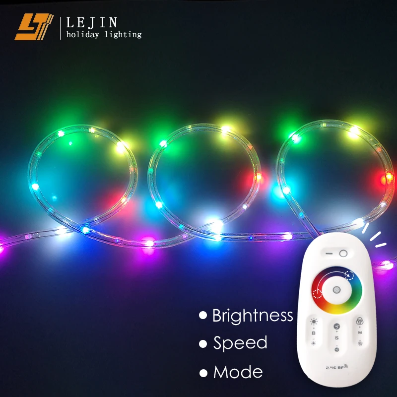 Outdoor Digital Rgb Rope Light Christmas Decoration Flashing Light With ...