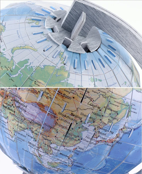 47pcs Funny 3d Globe Model Paper Puzzle for Sale